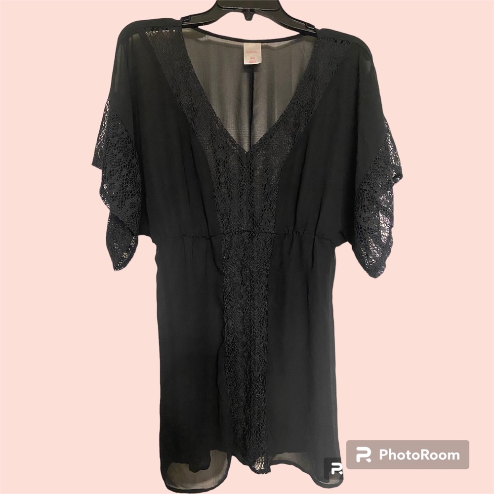 Sheer bathing suit coverup